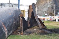 Museo Marítimo Nacional inicia acciones para restaurar cañón histórico dañado en accidente vehicular.
