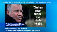 El emocionante legado de Pedro Pietrantoni, el infante de marina (r) que murió combatiendo los incendios en Viña del Mar.