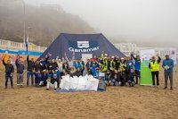 TPS lideró actividad de limpieza de Playa San Mateo de Valparaíso