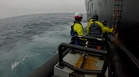El patrullero de la Armada OPV 83 Marinero Fuentealba, fiscalizó la pesca del Krill en la Antártica Profunda.