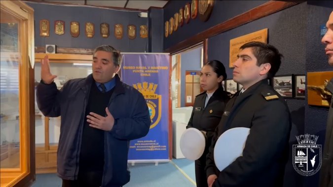Visita profesional al Museo Naval y Marítimo de Punta Arenas.