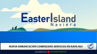 En televisión de Rapa Nui destacan la nueva embarcación de la Naviera Easter Island.