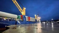 Aerogeneradores arriban a Emporcha para proyecto eólico Alto Baguales