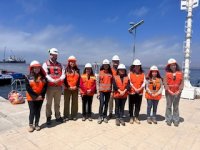 Seremis de Minería y Transporte visitan Terminal Puerto Coquimbo para conocer el proceso de embarque de concentrado de cobre