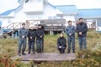 Guardiamarinas litorales y marineros de servicio militar realizaron visita profesional a la alcaldía de mar “Paso Tortuoso” en el estrecho de magallanes