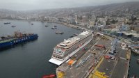 Recala en TPV uno de los pocos cruceros que mantiene el recorrido entre Valparaíso y Buenos Aires.